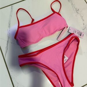 Wild Fable Pink and Red Bikini
